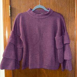 FUN SLEEVED mock neck sweater
